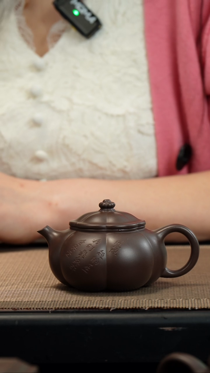 【闪购商品】紫砂茶壶老紫泥大运海棠