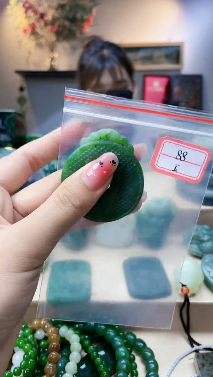 和田玉未镶嵌挂件2