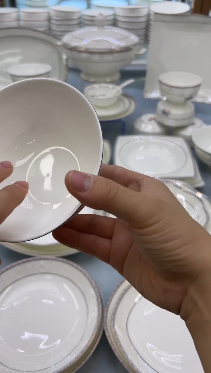 骨瓷玲珑5高10个  