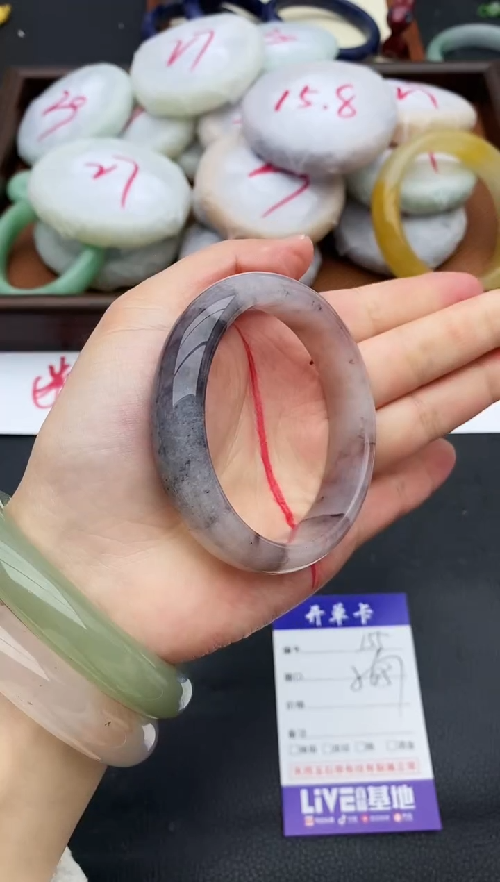 未镶嵌手镯石英质玉155+56/57
