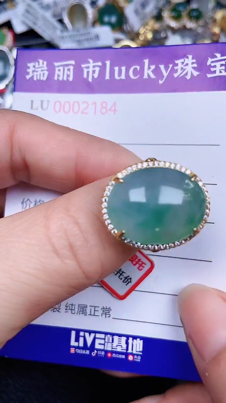 颈饰银S925镶嵌翡翠2184