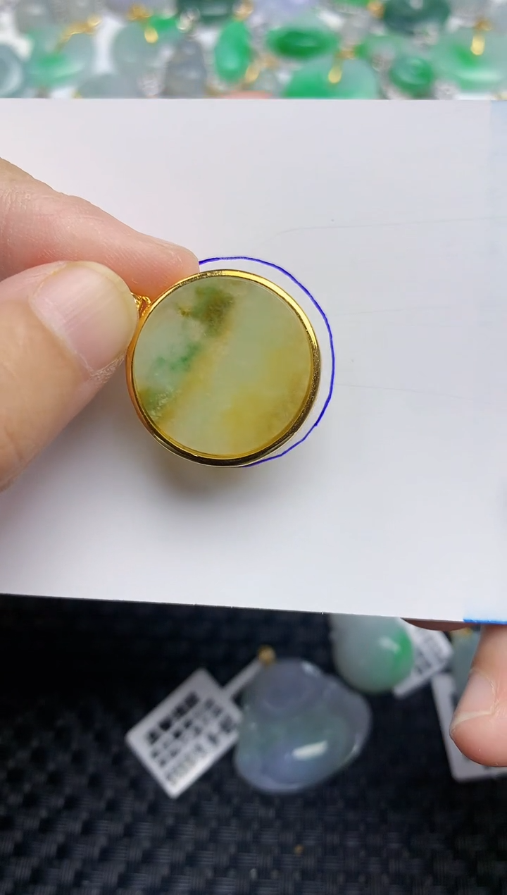 颈饰未镶嵌翡翠天然缅甸A货翡翠百元以上9元证书费自理