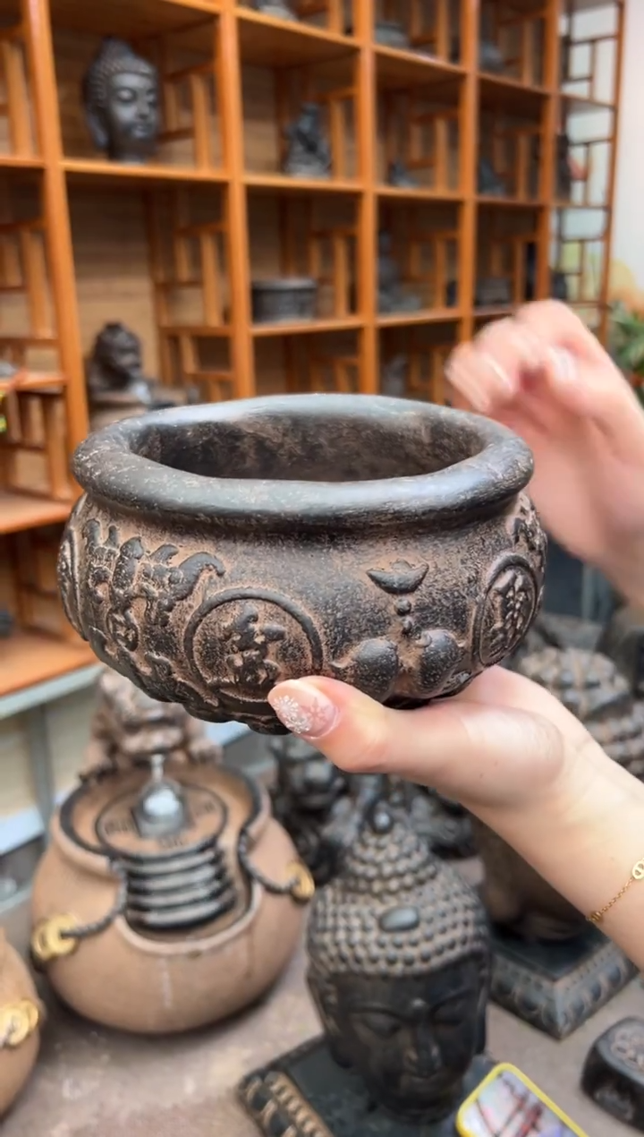 陶土【火山泥】聚宝盆