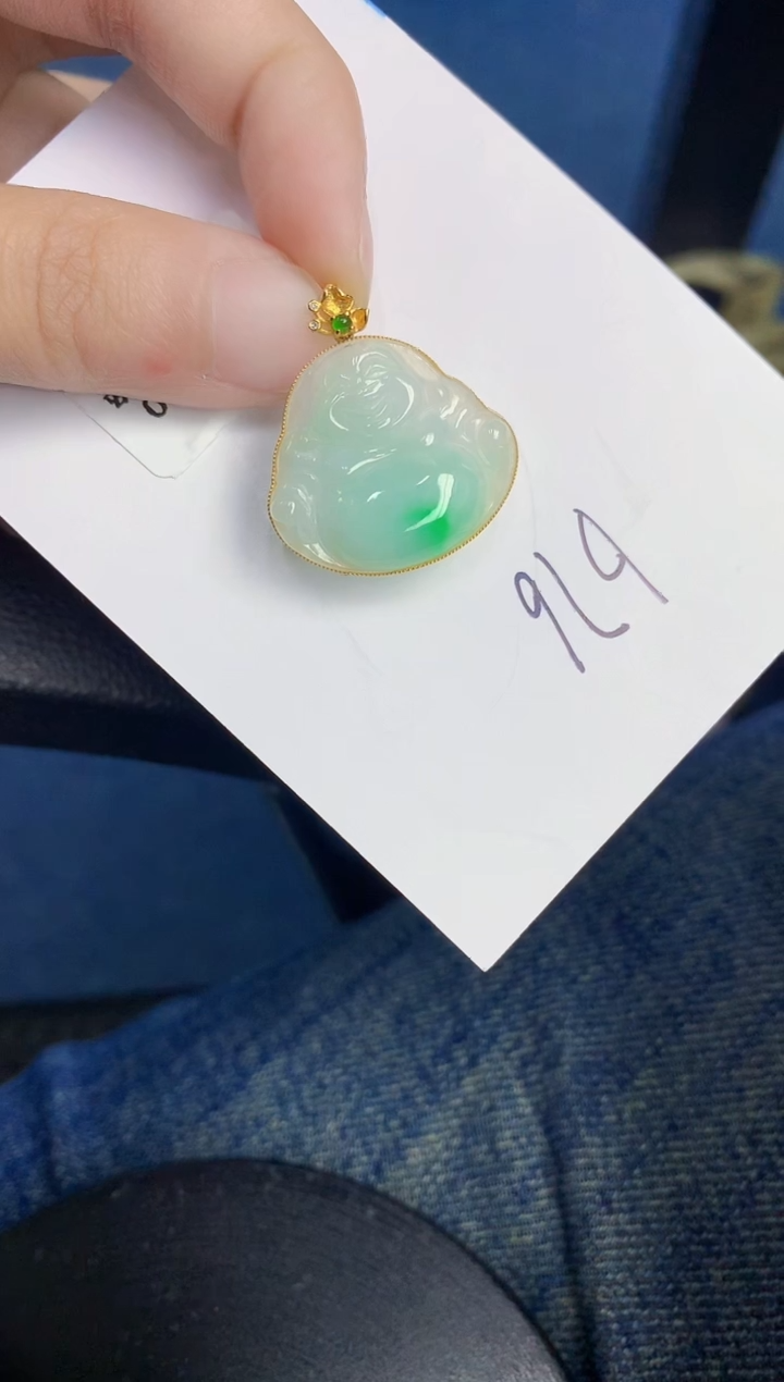 【闪购商品】翡翠颈饰18K金镶嵌000000000