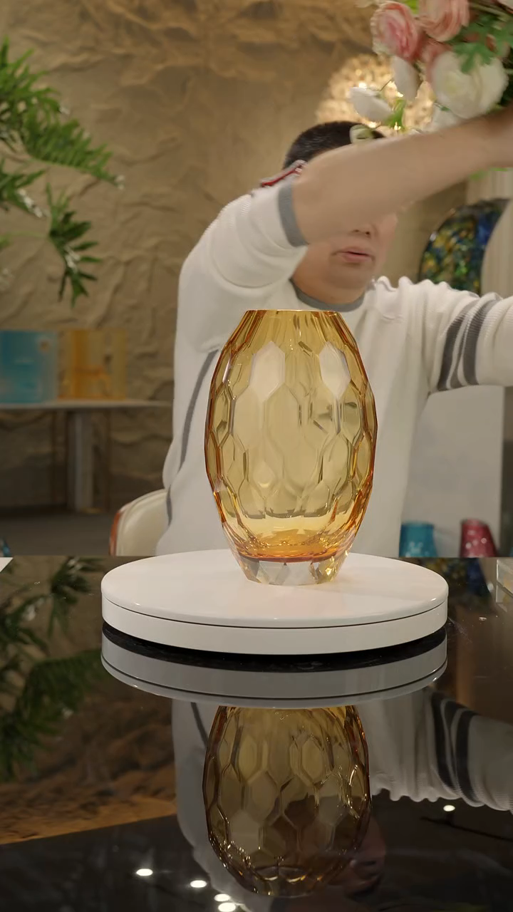 【闪购商品】摆件福利琥珀切面花瓶