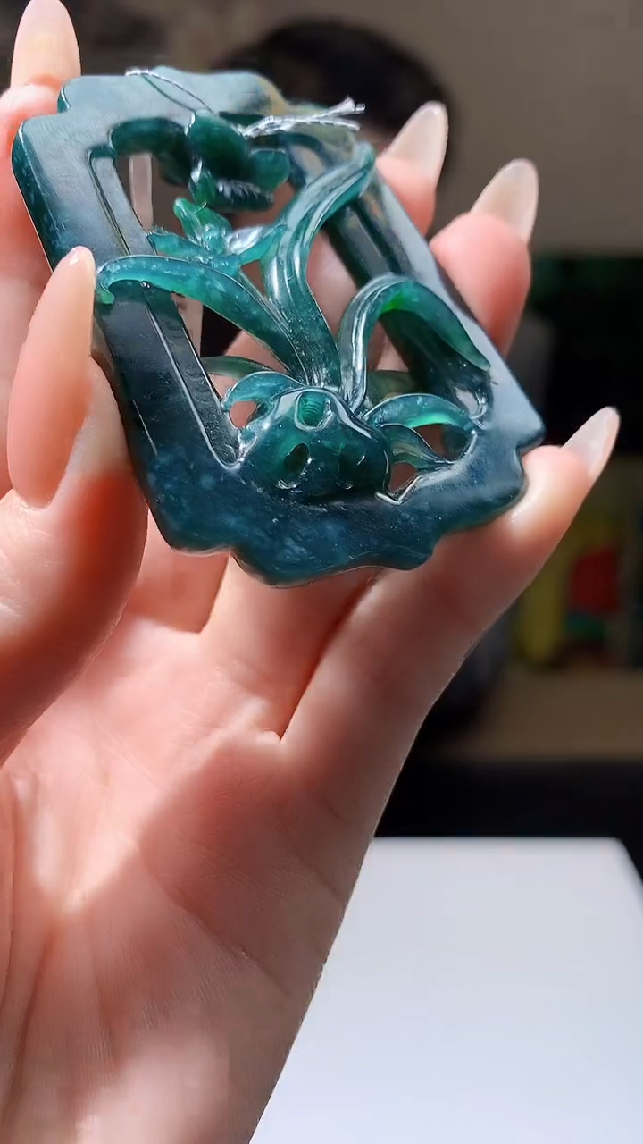 【闪购商品】定制翡翠未镶嵌5143jj-毛货挂件42