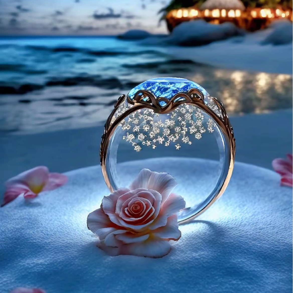 GIA  【微镶扭臂雪花1克拉】水贝专属  DIY