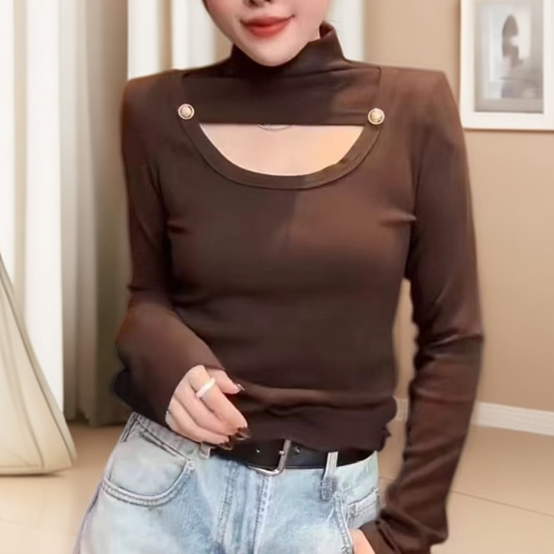 2025冬季新款欧货设计感镂空上衣588*