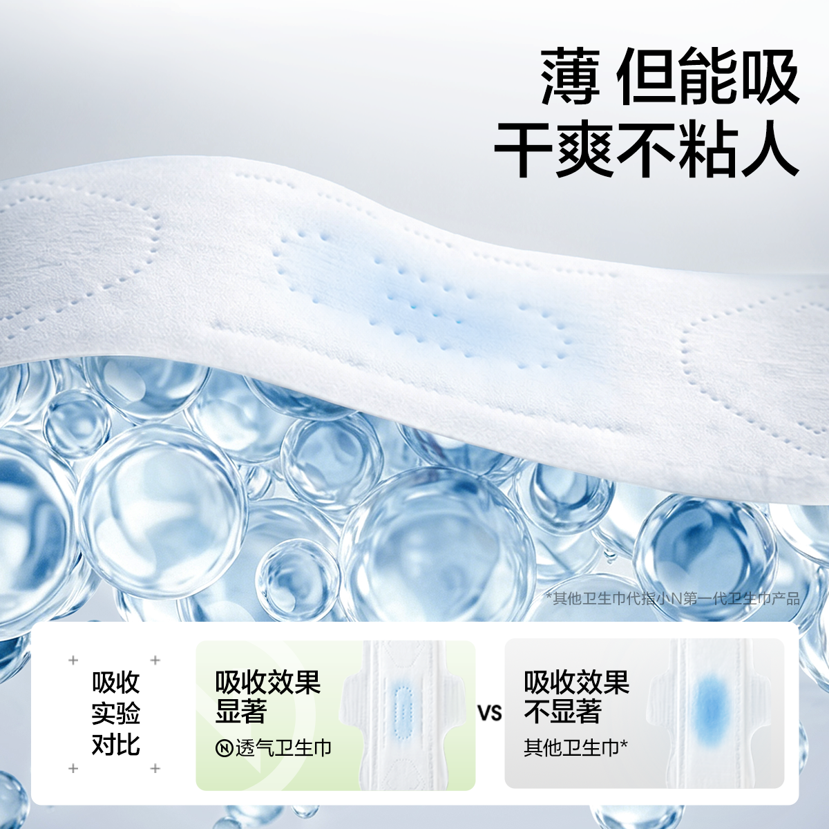 【夏日专研】小N透气卫生巾超薄瞬吸透气速吸干爽姨妈巾SP 图片 3