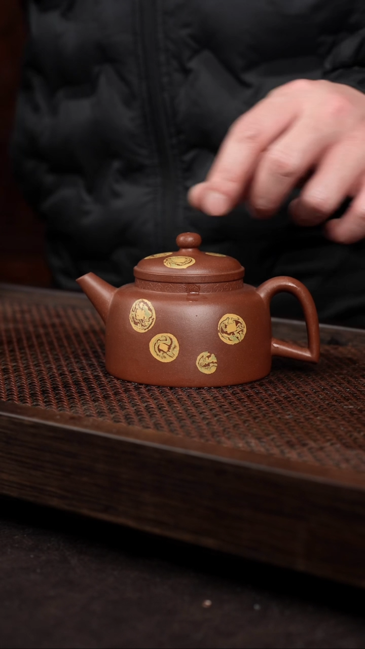 【闪购商品】紫砂茶壶底槽清泥绘筑寂