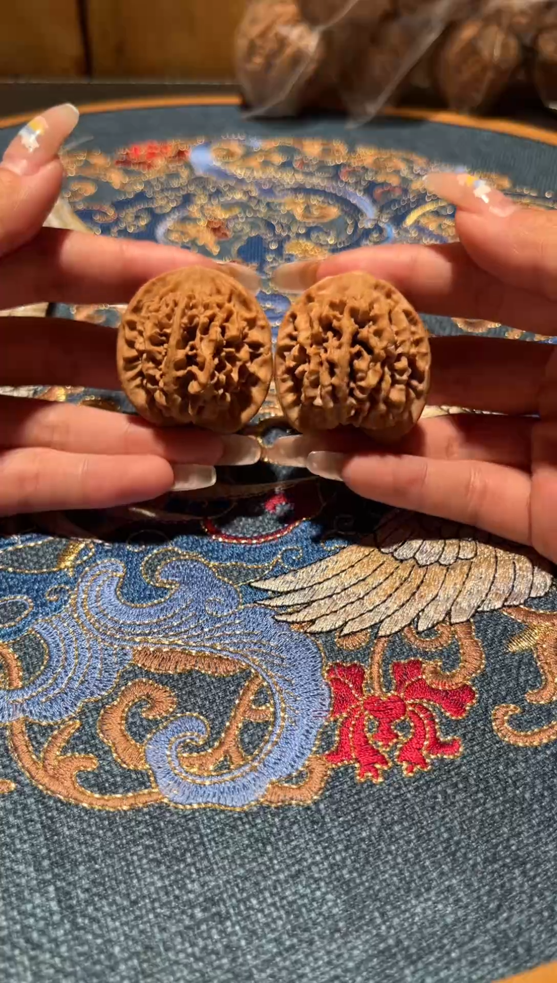 把件文玩核桃321秦闷磕尖36