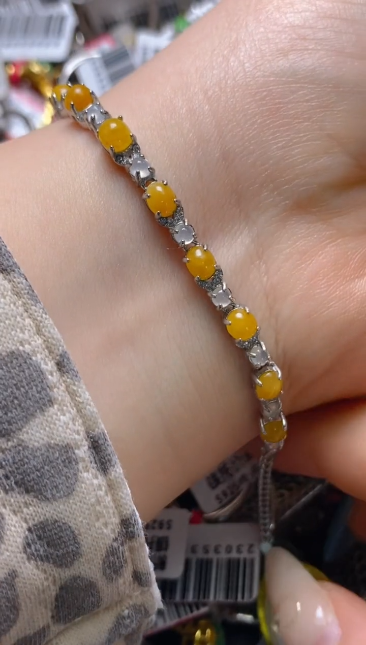 银S925镶嵌戒指翡翠百内无证书