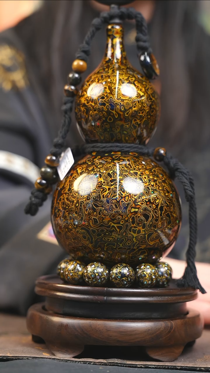 【闪购商品】YQ212漆艺酒葫芦不包手串及旋转底座