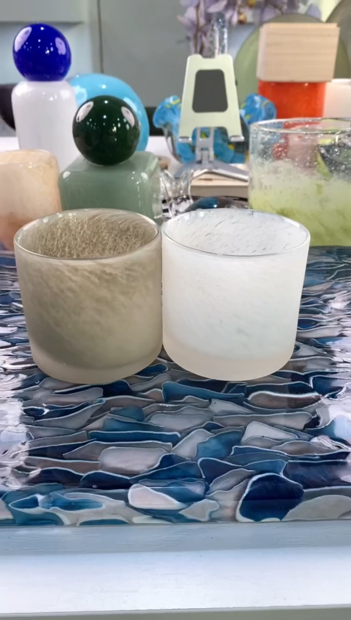 【闪购商品】琉璃慕忆家花瓶一对