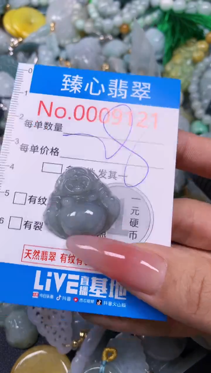 【闪购商品】翡翠颈饰未镶嵌含绳0009121