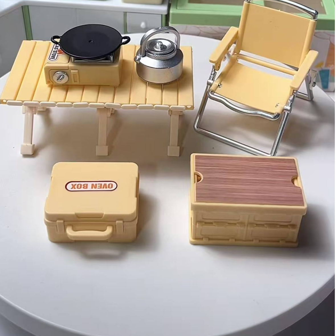 【露营套装】微缩麻将桌过家家创意可爱家居摆件