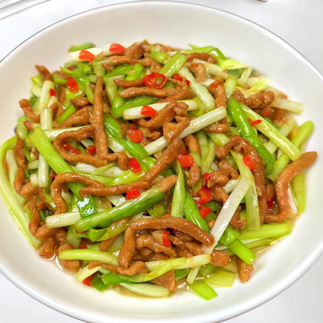韭黄肉丝（精选里脊肉130g）
