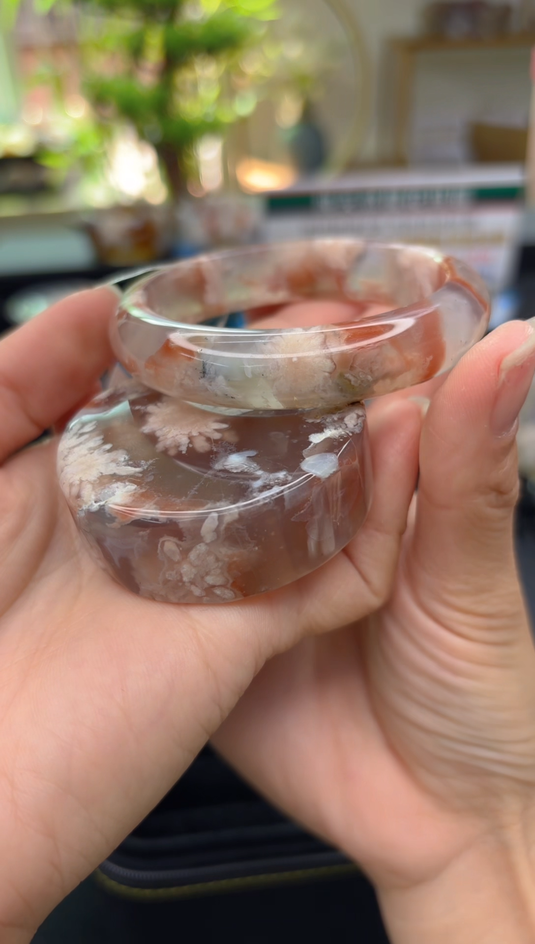 【闪购商品】石英质玉手镯未镶嵌C596(54圈赠送镯心)