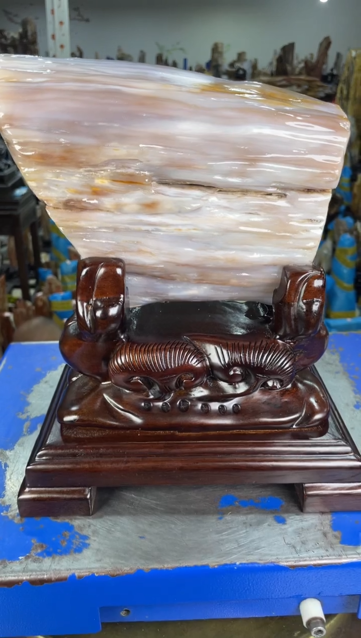 【闪购商品】硅化玉摆件未镶嵌61