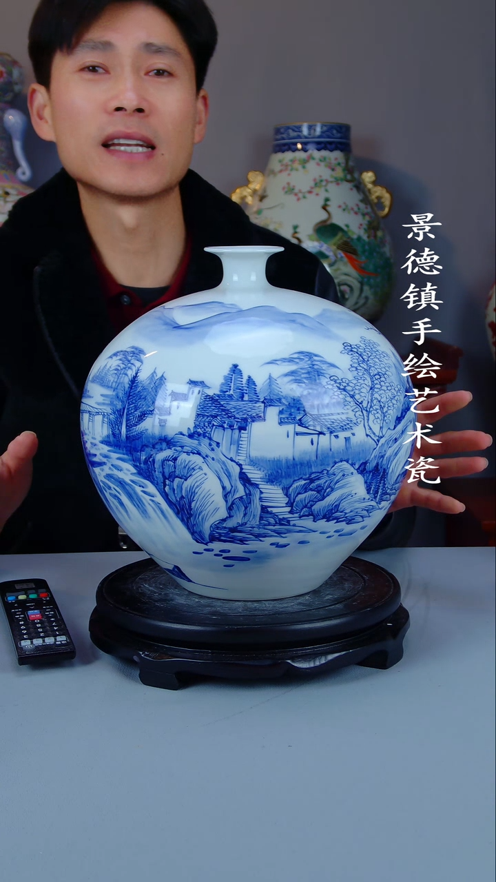 摆件陶瓷景德镇手工手绘陶瓷摆件17