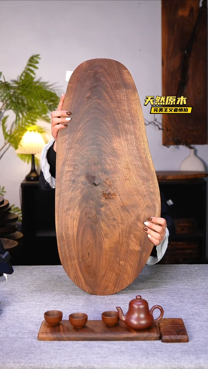 木北美黑胡桃原木.干裂疤结不属于商品质量问题完美主义者慎拍