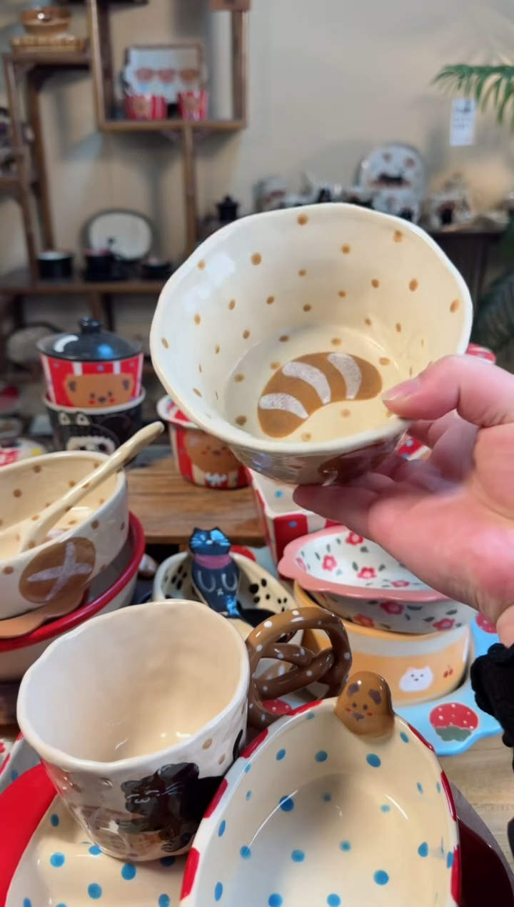 【闪购商品】面包果篮高温瓷器