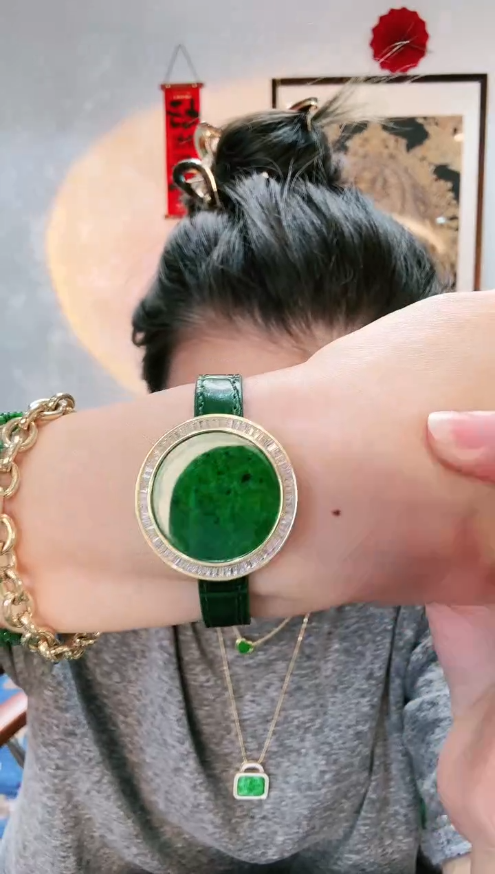 【闪购商品】翡翠吊坠(不含链)银S925镶嵌吊坠