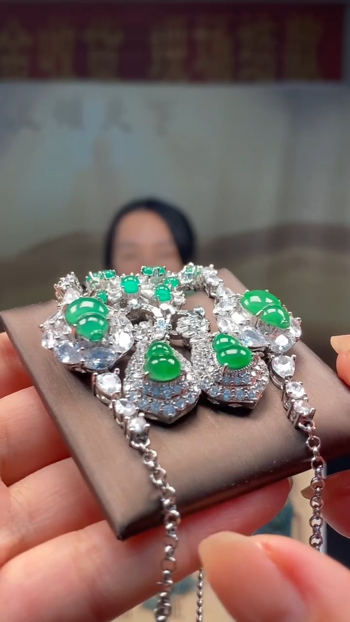 颈饰未镶嵌翡翠多样性发货【只发一套】*q9