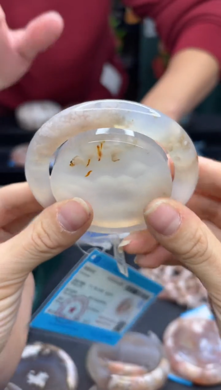 【闪购商品】石英质玉手镯未镶嵌709（53圈赠送镯心）