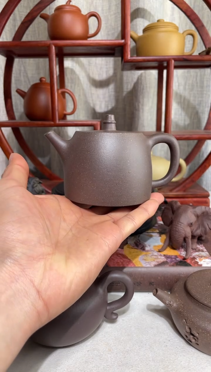 【闪购商品】紫砂茶壶全手台西底槽青手工泥汗铎205cc