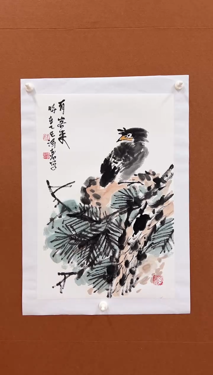 国画王泽喜2.7平尺花鸟