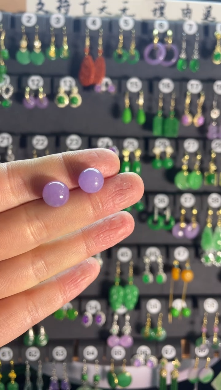 【闪购商品】翡翠耳饰银S925镶嵌489....