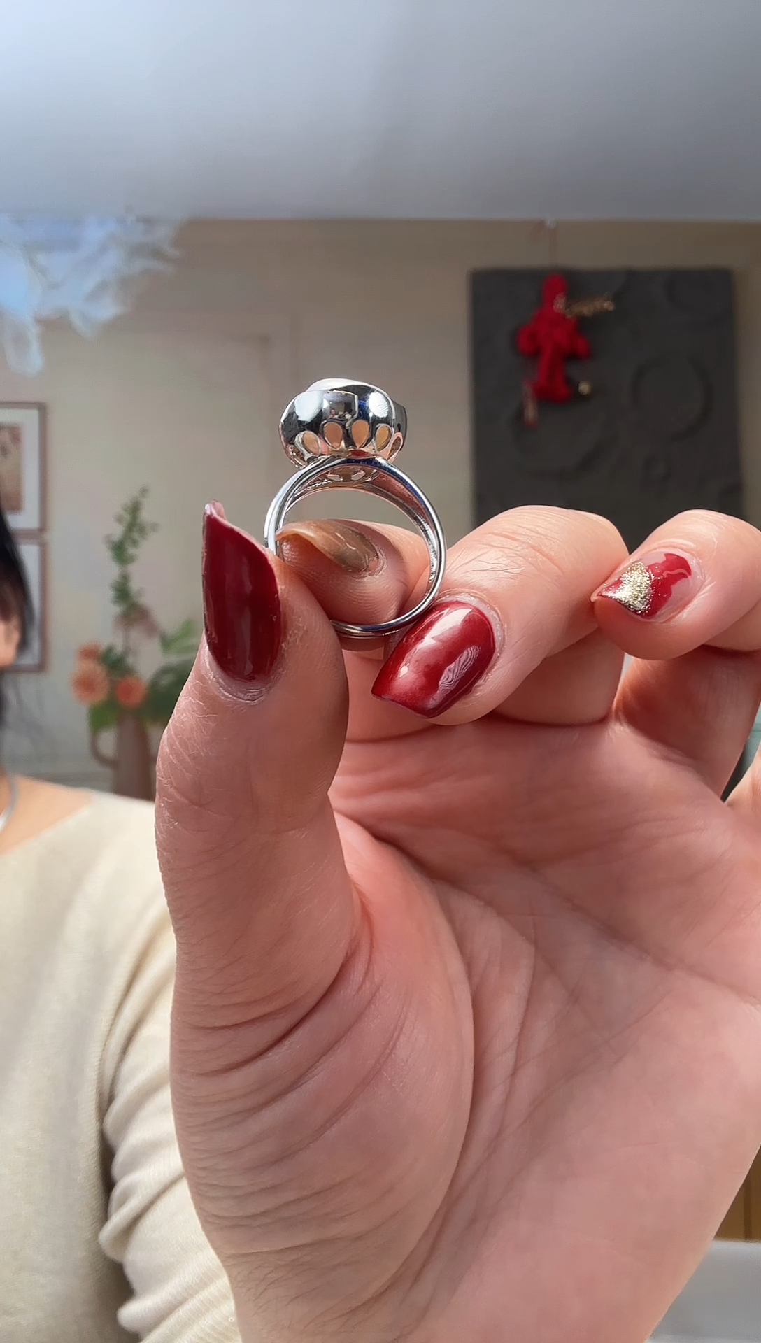 【闪购商品】淡水珍珠戒指银S925镶嵌12-20号珍珠戒指