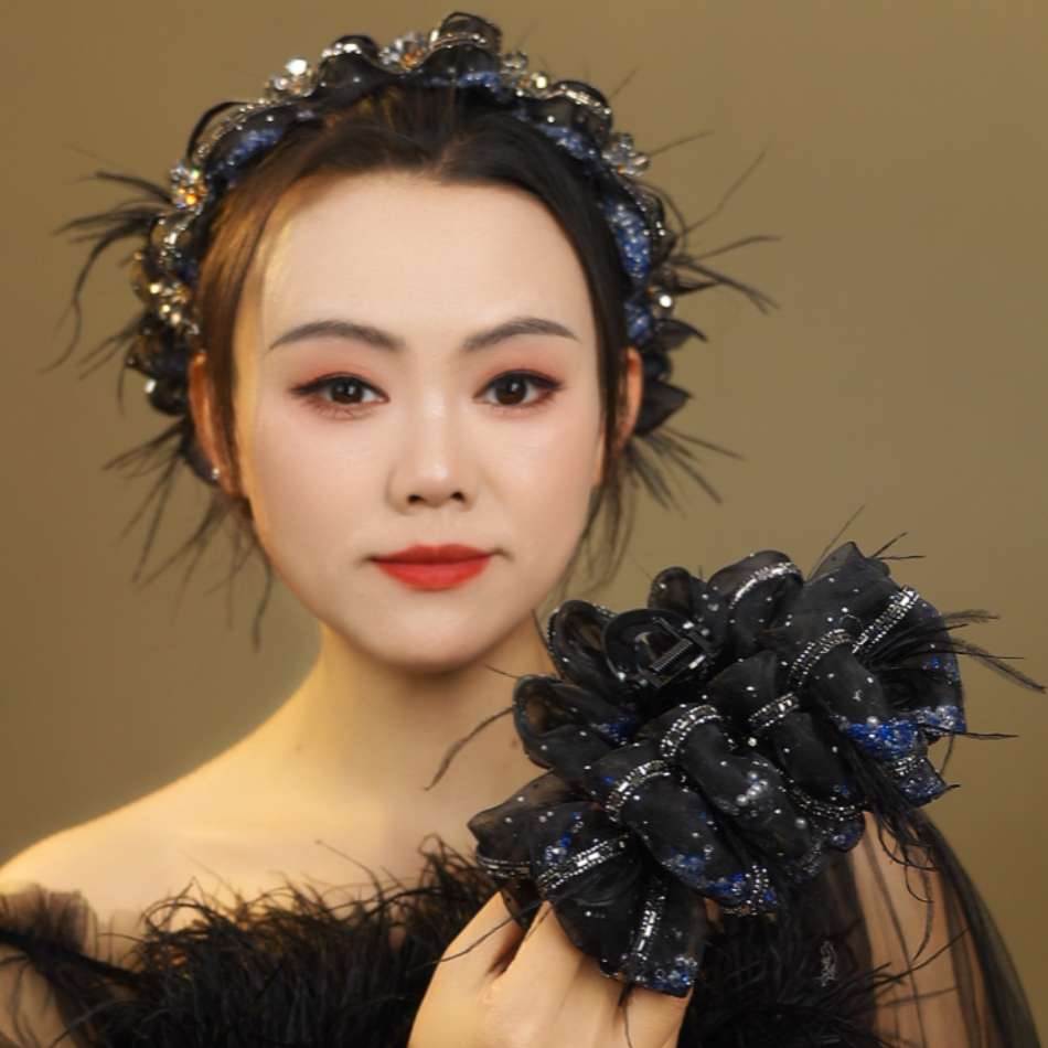 抓夹  流金岁月日韩女千金风森系简约风发夹发卡简约法式复古9803