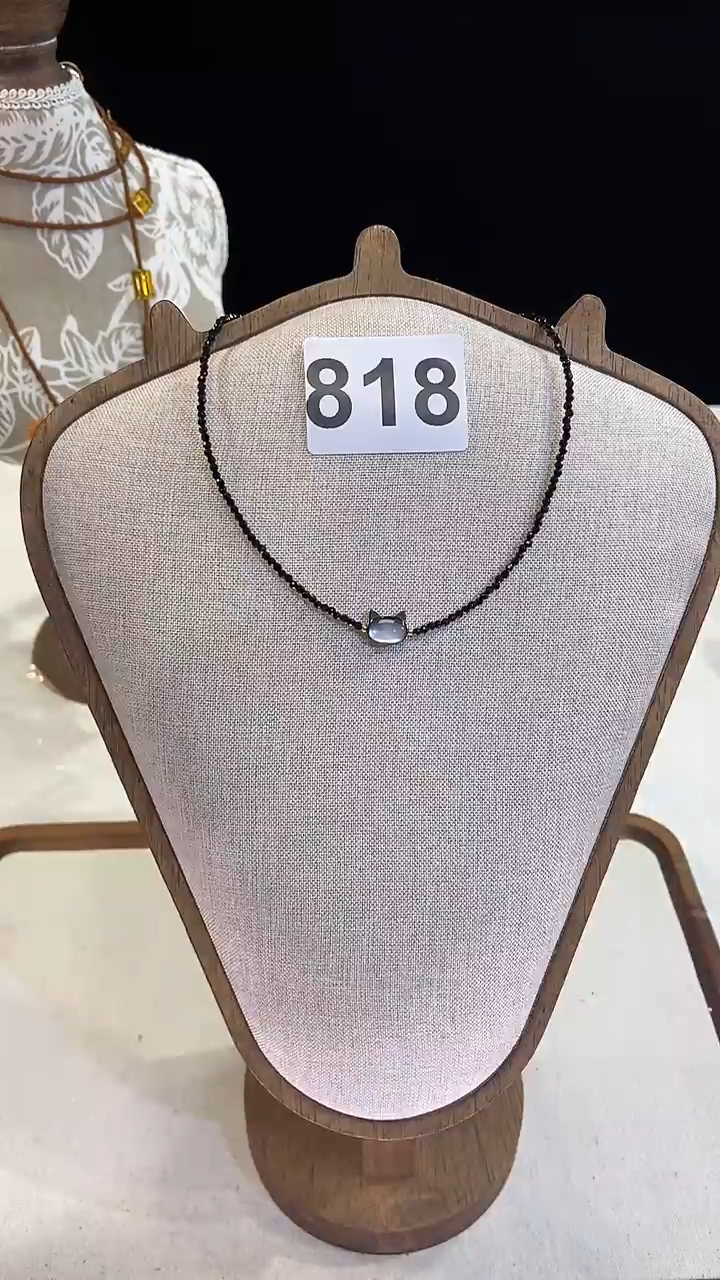 项链钛钢淡水珍珠818