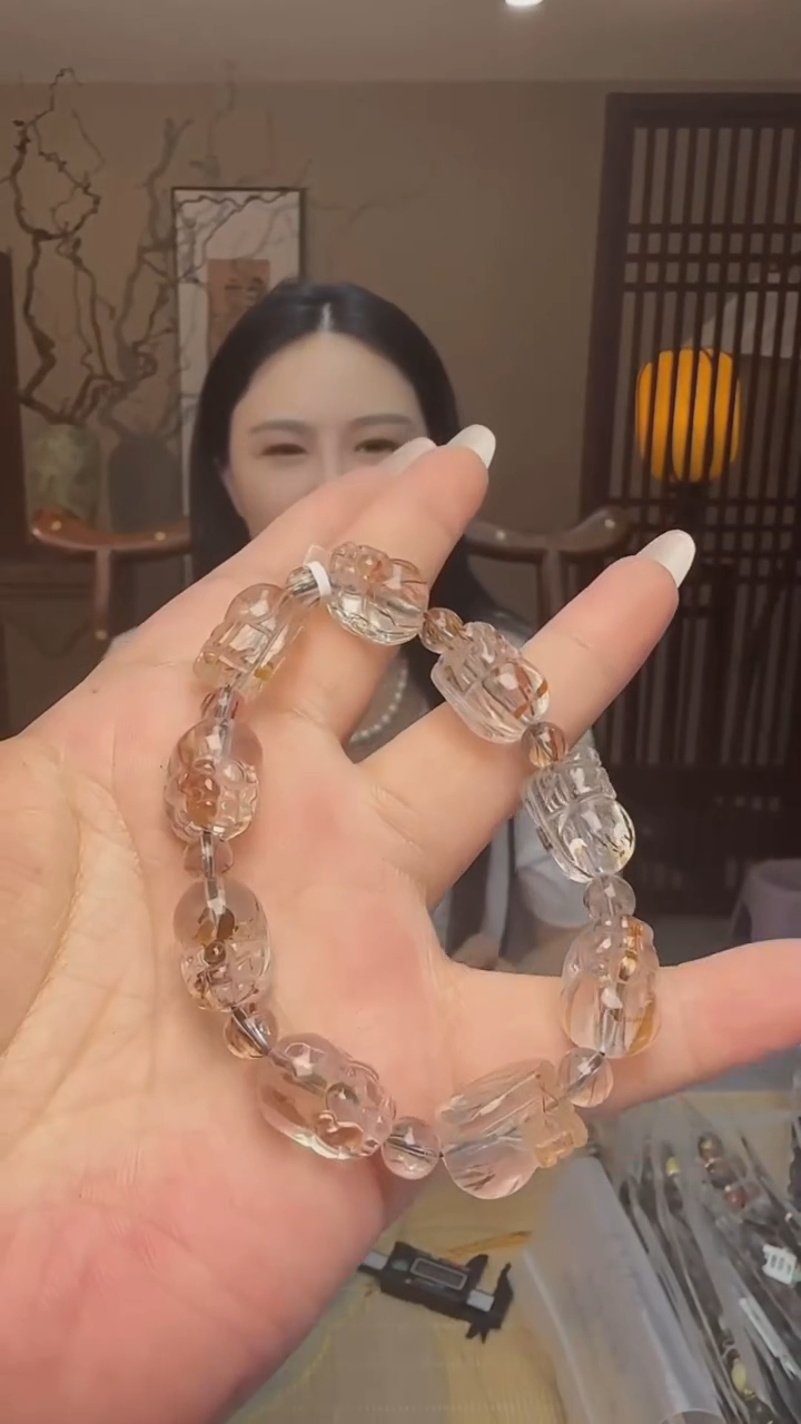 珐琅足银甄选好物I超七貔貅手串