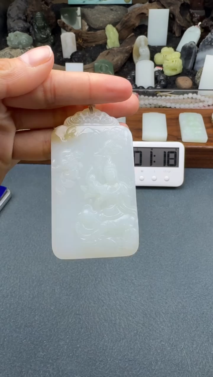 【闪购商品】和田玉颈饰未镶嵌开心