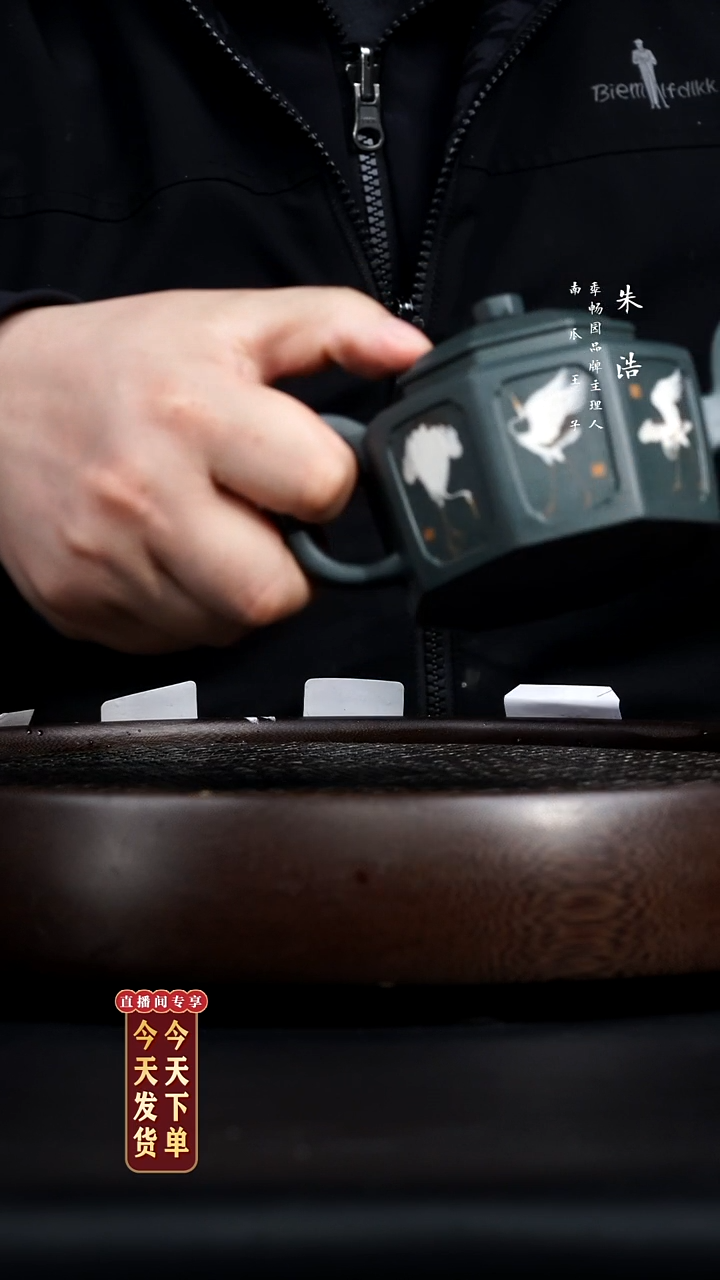 【闪购商品】紫砂茶壶0215早直播ZH鹤舞长空