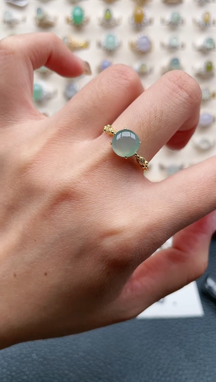 【闪购商品】翡翠戒指银S925镶嵌1111