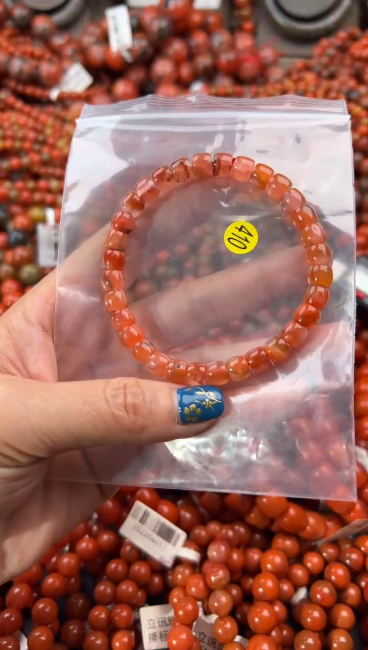 未镶嵌手串南红玛瑙7+