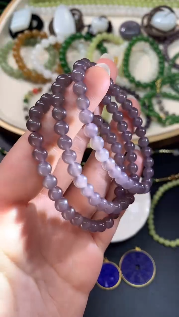 【闪购商品】和田玉手串未镶嵌V65|多样性发货一件780