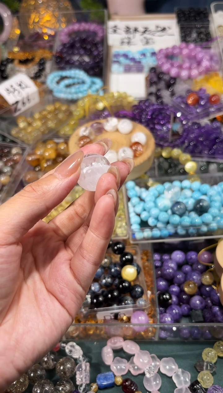 水晶手链未镶嵌白幽灵卡21拍5