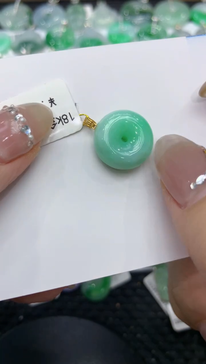 【闪购商品】翡翠颈饰18K金镶嵌 222222222