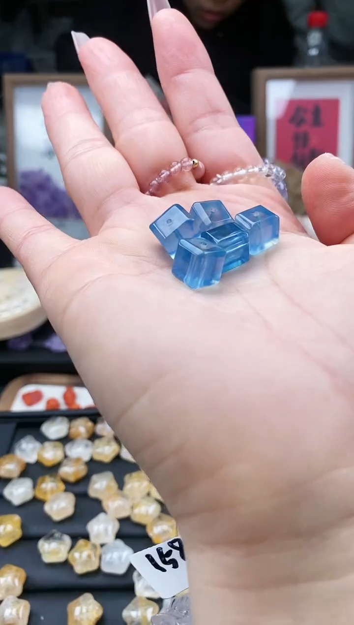 【闪购商品】海蓝宝石颈饰未镶嵌135a多样性发其一/2.17/1个
