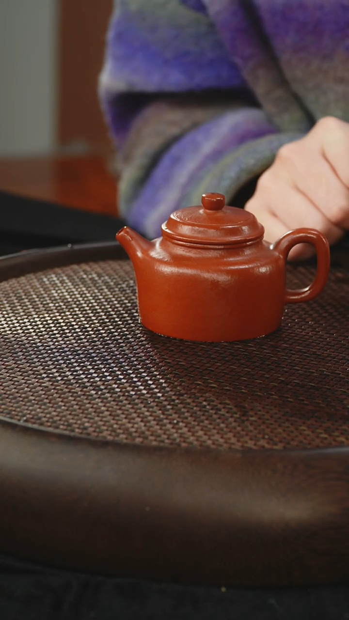 茶壶紫砂德钟 朱泥