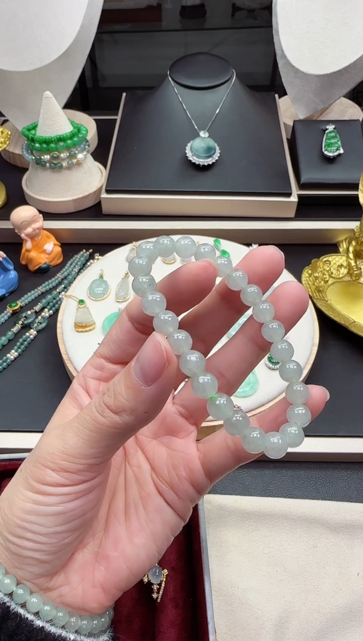 【闪购商品】翡翠手串未镶嵌【海莎一口翠】翡翠手串1