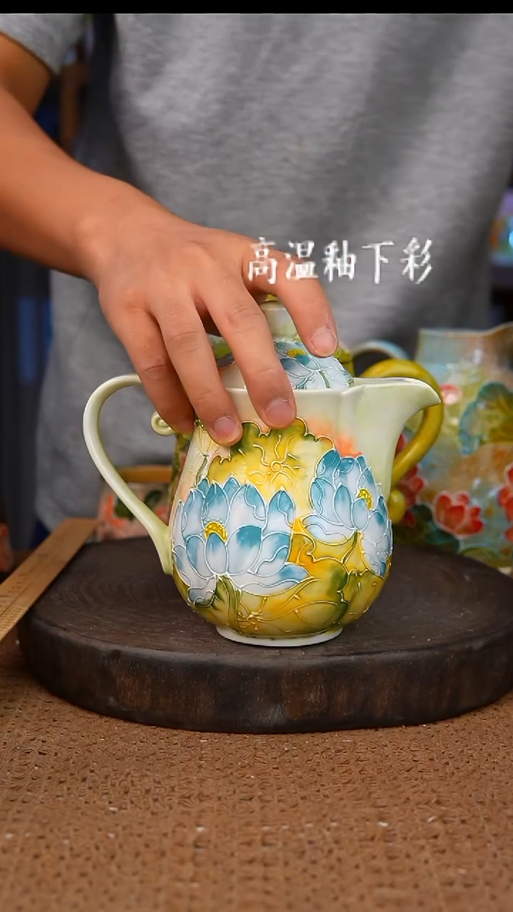 釉下彩147手工高温陶瓷