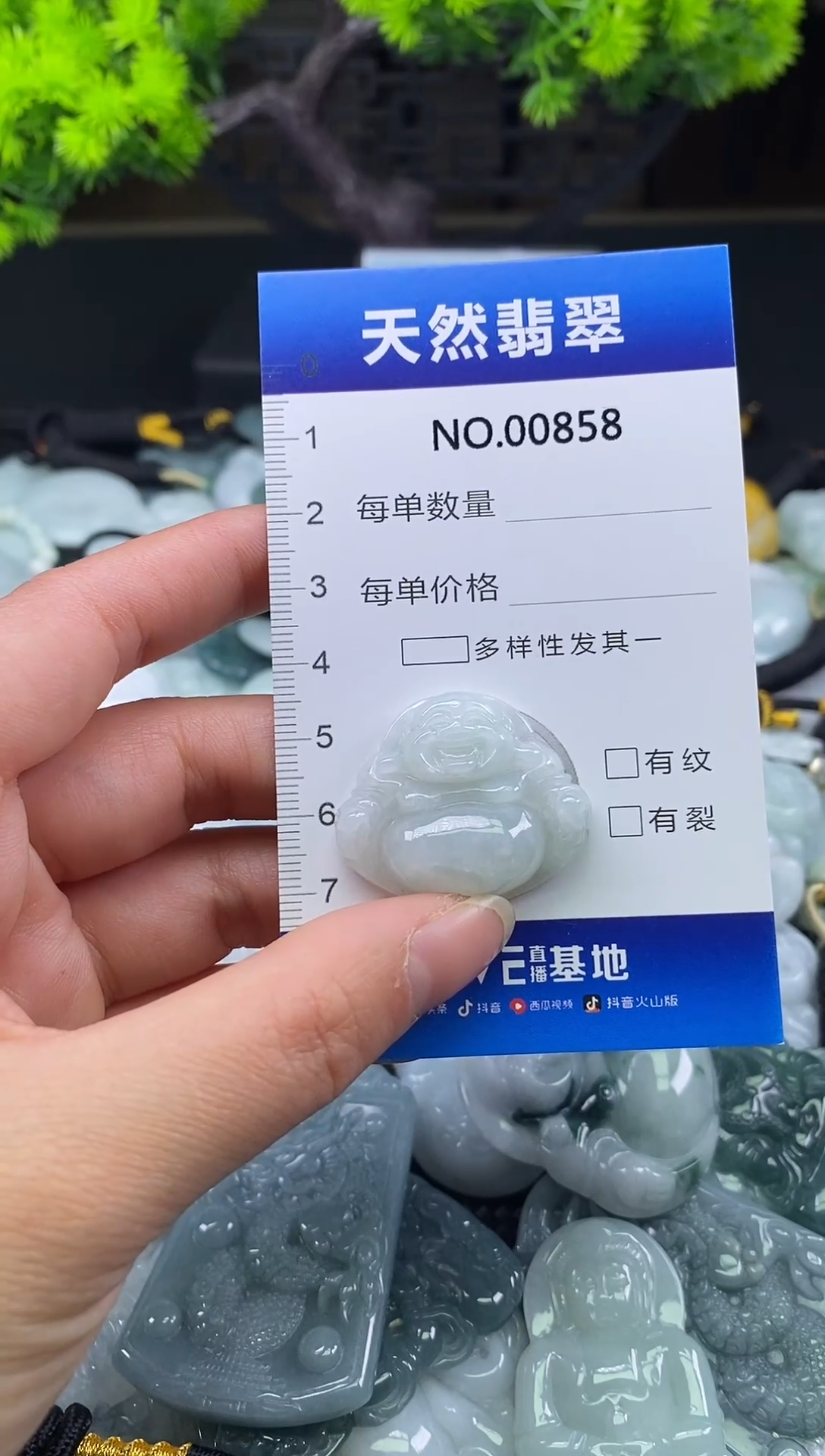 颈饰未镶嵌翡翠天然缅甸翡翠858