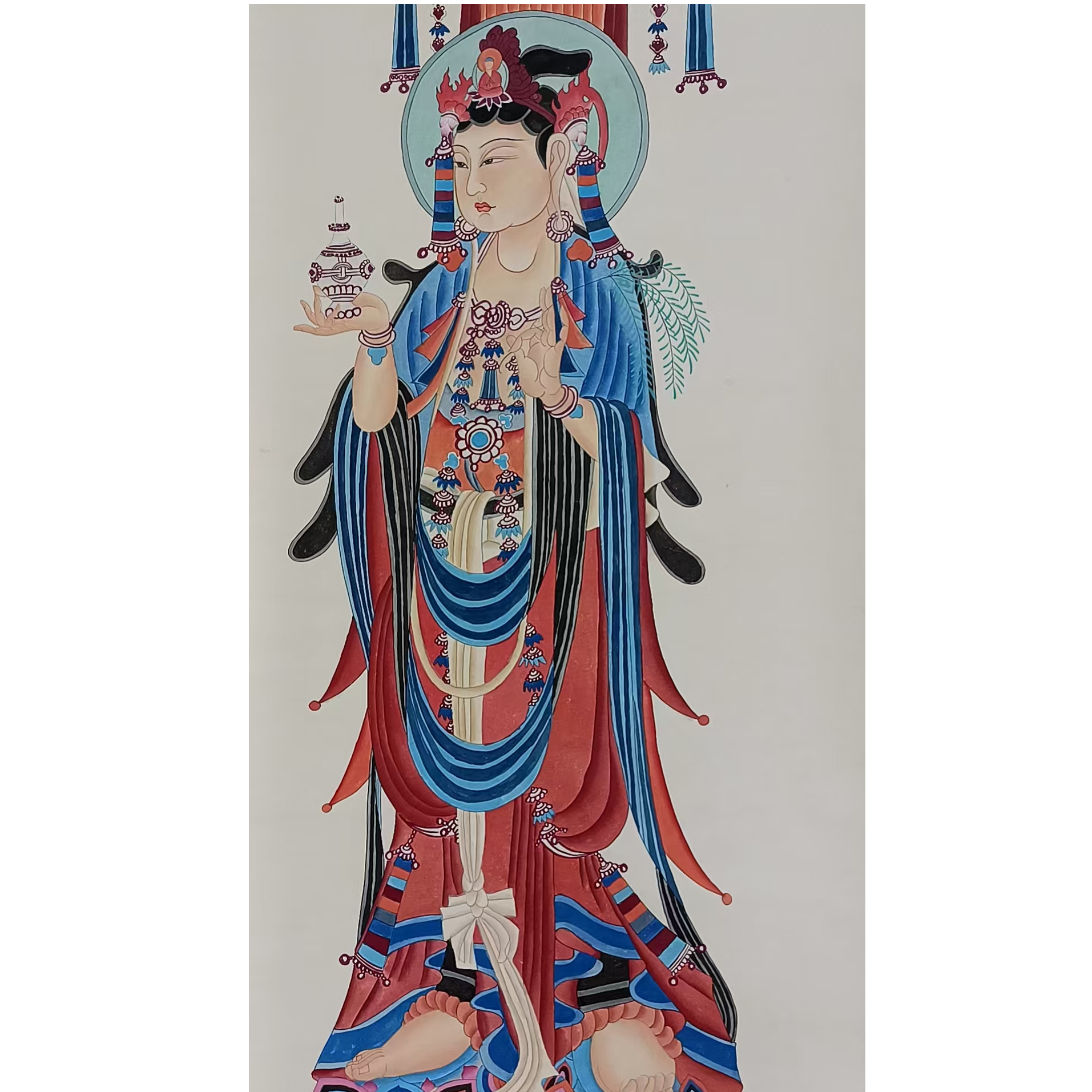 张    佛系观音挂轴135*67