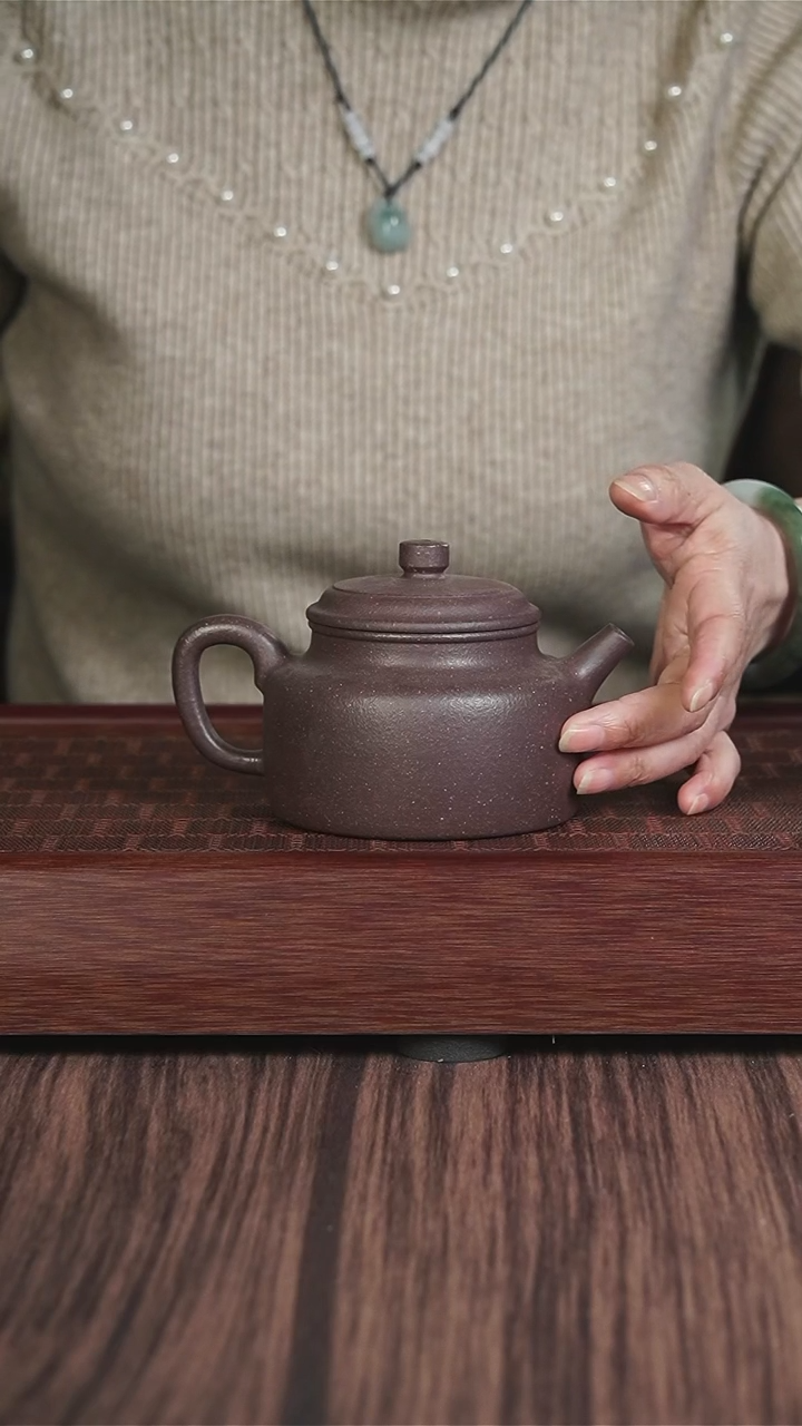 【闪购商品】紫砂茶壶粗砂 天青 德钟